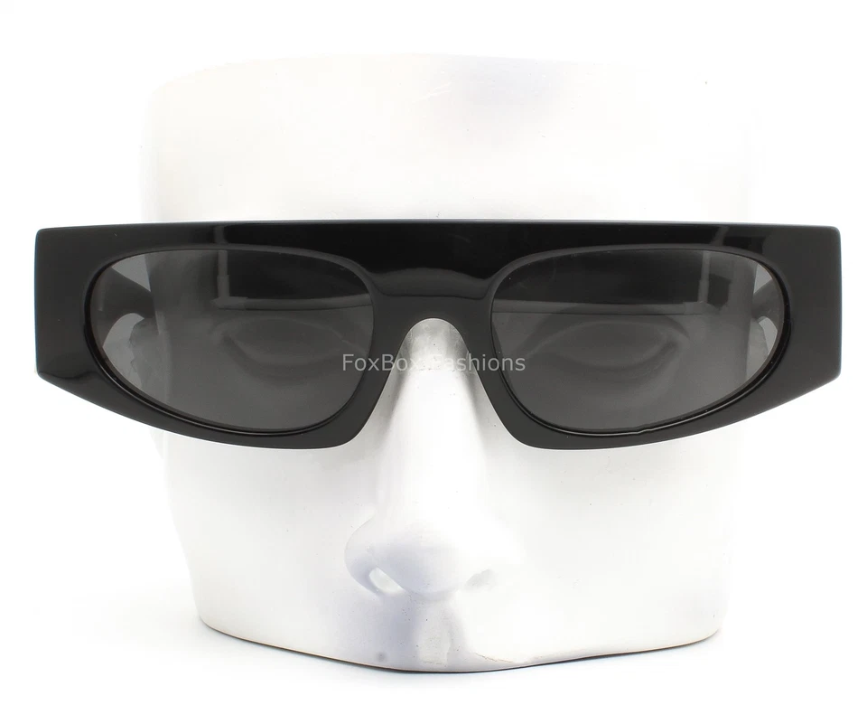 Gafas de sol Dolce Gabbana DG 4411 501/87 pulidas negras con logotipo dorado DG con estuche Foto 2 de 4