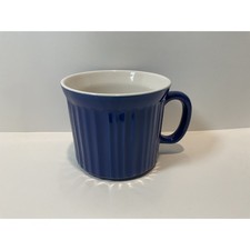 Corningware Colors Stoneware Mug Blue 20 oz Microwave Oven Safe Ruffle