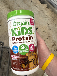Orgain Kids Protein Nutrition Shake Mix Powder Chocolate Brownie 16.2 oz