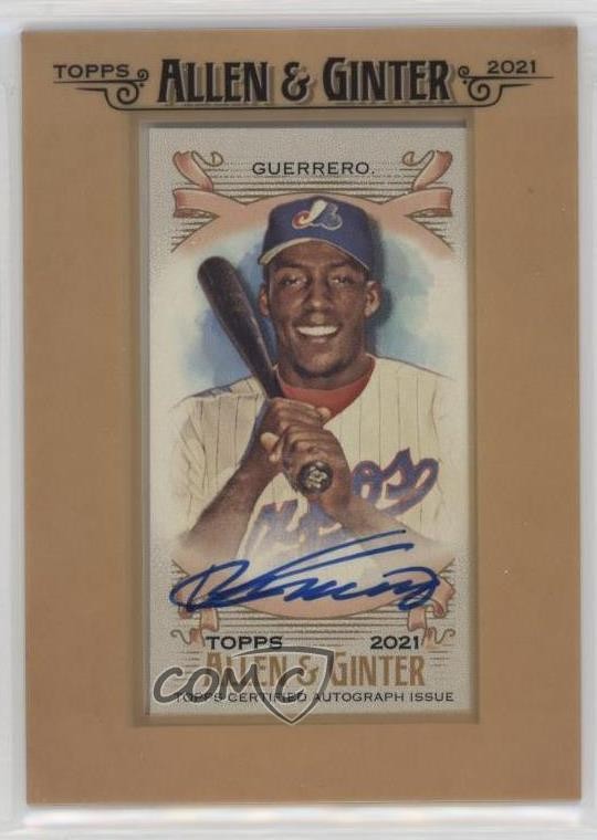 2021 Topps Allen & Ginter Mini Framed Vladimir Guerrero #FMA-VG Auto HOF n8a