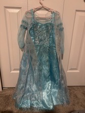 Disney Collection Frozen Queen Elsa Blue Costume Dress Child Size Small 5/6