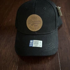 Ford Bronco cap Open Road Black Adjustable hat Built Wild Ball Cap NEW