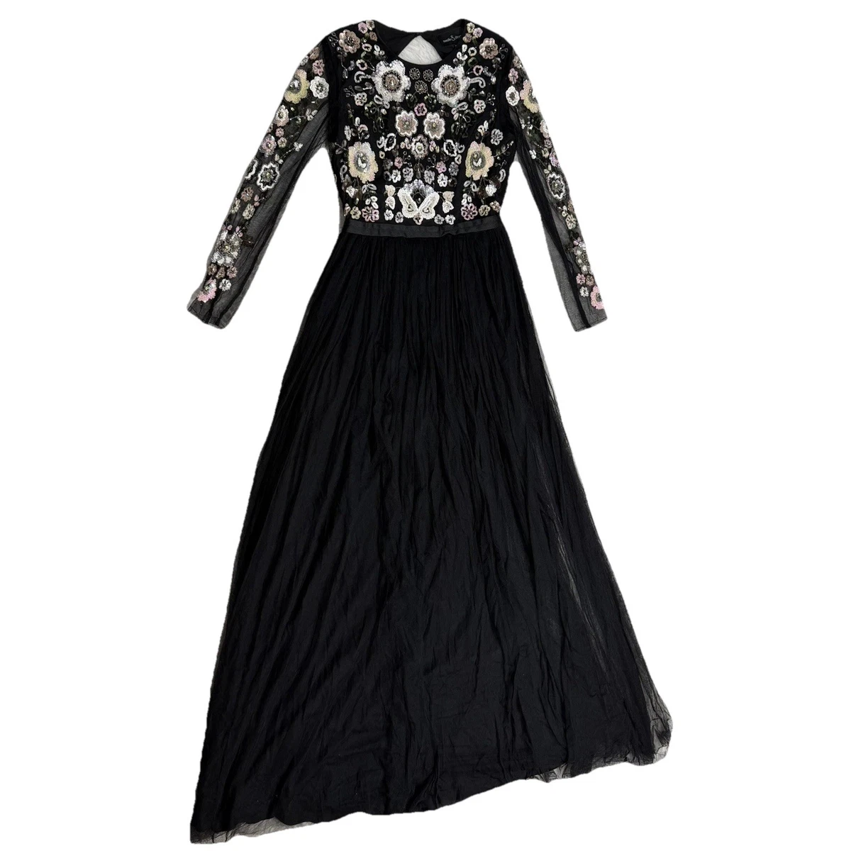 black lace applique prom dress Faviana Lace-Applique Long Prom Dress 11002 Ivory / 0 main image 1