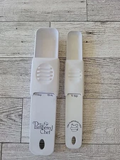 2 The Pampered Chef Adjustable Measuring Spoons: 1 Teaspoon & 1 Tablespoon Vtg