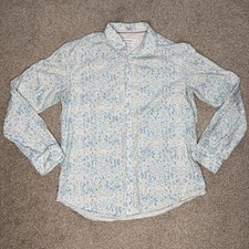 Calvin Klein Long Sleeve Shirt Men's Size Large Slim Fit Button Up Blue