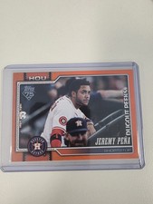 Jeremy Pena /25 DUGOUT PEEKS ORANGE 2026 Topps Houston Astros SSP