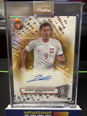 2023 Topps Pristine Road to UEFA Euro 2024 - Robert Lewandowski #123 Gold /50