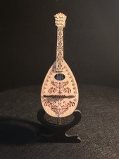 Mandolino dekò+rosso Presepe Pastore Napoli Miniatura - 16 centimetri -