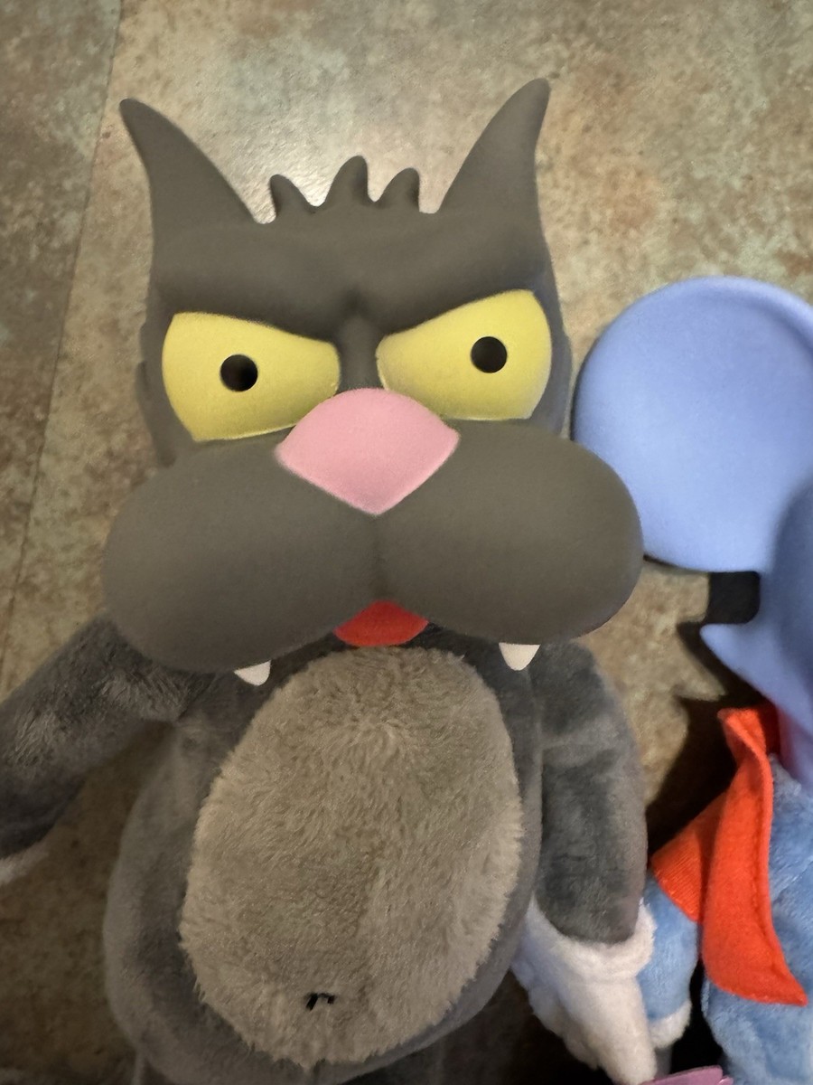 Jakks Pacific The Simpsons ITCHY & SCRATCHY Plush Dolls 2025 NWT