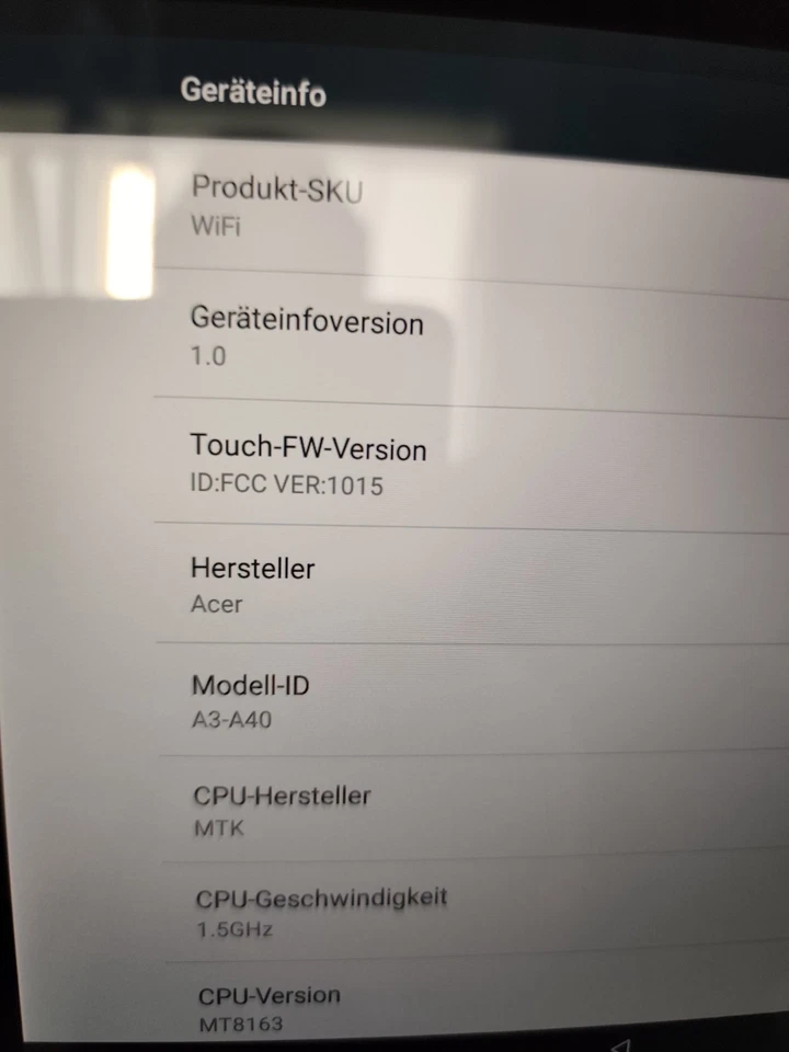 Acer Iconia Tab 10 A3-A40 32GB, WLAN, 25,7 cm (10,1 Zoll) - Schwarz - Bild 3 von 4