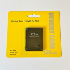Playstation 2 Memory Card 128, 256MB Save Game Data High Speed For Sony PS2 New.