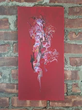 Original Acrylic Pour Painting Abstract Art signed canvas