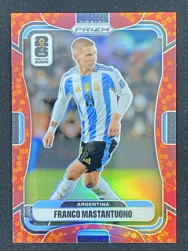 Franco Mastantuono 2026 Panini Prizm FIFA World Cup Maple Leaf Prizm /86 #20