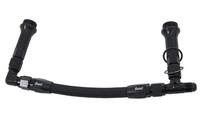 Summit Black Braided Dual Feed Fuel Line for Holley 4150 -6 AN SUM-220106BN-B