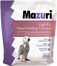 Mazuri High-Fat Hand Feeding Formula for Baby Birds 4 Pound Bag