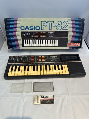 Vintage 1980s Casio PT-82 Electronic Keyboard Mini Synthesizer