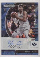 2020-21 Panini Prizm Draft Picks Prospect Blue Ice 62/75 Yoeli Childs Auto 2r7