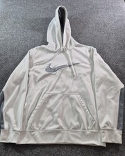 Nike Therma Fit Hoodie Mens Size Small White Pullover