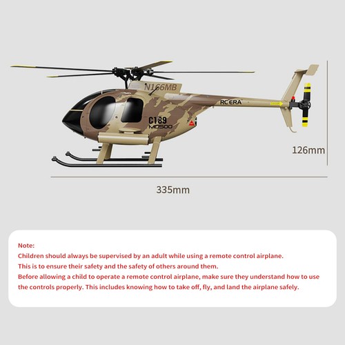 Remote Control Helicopter 4CH UAV 1:28 Single Blade RC Helicopter RTF Red F8R4 - Picture 10 of 13