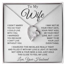 To My Wife Necklace, Gift For Wife, Anniversary Gift For Wife, Necklace For Wife