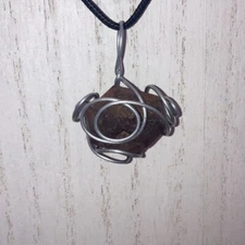 Handmade Super 7 Seven Melody Stone Crystal Silver-tone Wire Pendant Reiki