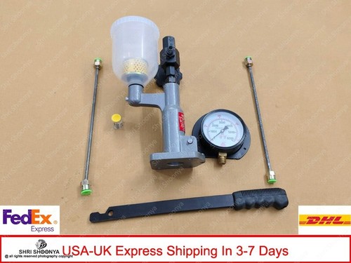 Diesel Injector Pop Pressure Tester Dual Read Bar/PSI Gauge S60H W/Filter Nozzle - Foto 14