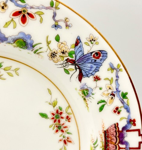 ANTIQUE 1891 ROYAL WORCESTER PEKIN TRIO: PLATE, CUP & SAUCER, EXCELLENT COND - Picture 3 of 16
