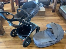 Stokke Trailz pushchair, black melange, good condition, from birth 