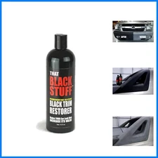 Permanent Black Plastic Trim Restorer - Easy Application for Lasting Shine