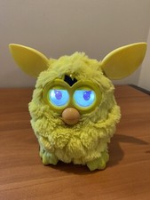 Hasbro Furby Boom Sprite Yellow Interactive Pet Toy 2012 Tested and Works