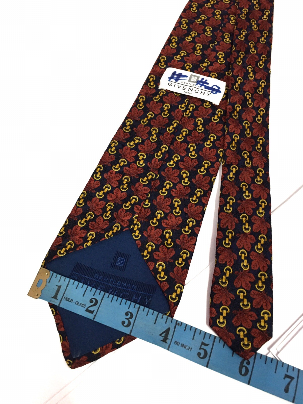 Authentic GIVENCHY Paris Three Leaf Chain On Blac… - image 9