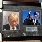 Framed Navy SEAL Robert O’Neill Signed Donald Trump Photo Collage President PSA — photo 2