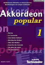 Akkordeon Noten : Akkordeon popular 1 - leichte Mittelstufe - mittel