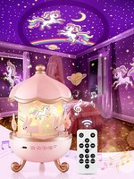 Sternenhimmel Projektor Kinder,Spieluhr Baby MäDchen,Nachtlicht Kinder