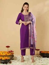 Indian Designer Top Tunic Kurta Set Women Wedding Wear Kurti Pant Dupatta Set