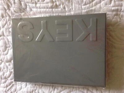 Key Box Wall Hanging Storage Box Grey Metal Decore Decorative