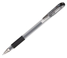 KN105-A Pentel Arts Hybrid Technica Gel Pen, Fine 0.5mm, Black Ink, Pack of 12