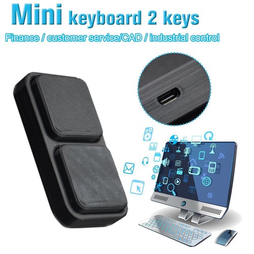 2Key Gaming -Tastatur Mini Mechanischer Mini -Tastatur P6D5 T5C6 I3Y3 A9U4 S8G6 - Picture 2 of 9