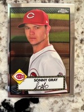 2022 TOPPS CHROME PLATINUM BASE CARD CINCINNATI REDS SONNY GRAY #257