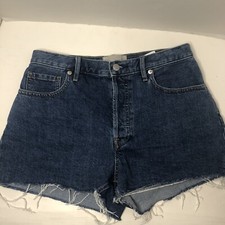 Everlane The Cheeky Short Size 27 Frayed Hem Women  s Medium Wash Denim Shorts