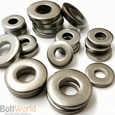 A2 STAINLESS STEEL HEAVY THICK FLAT WASHERS FOR BOLTS - DIN 7349 - RUST PROOF BW