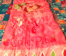 Strawberry Shortcake Pink Sleeping Bag Ballerina Custard Cutie Pie Vintage
