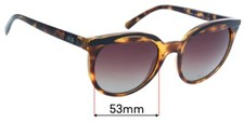 SFx Replacement Sunglass Lenses Fits Armani Exchange Ax 4086s - 53mm Wide