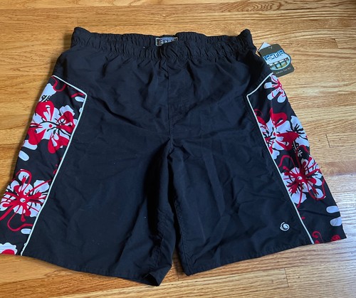 Men's Laguna Vintage Bathing Suit Swim Shorts Size Medium Floral Hawaiian Trunks - Picture 2 of 11