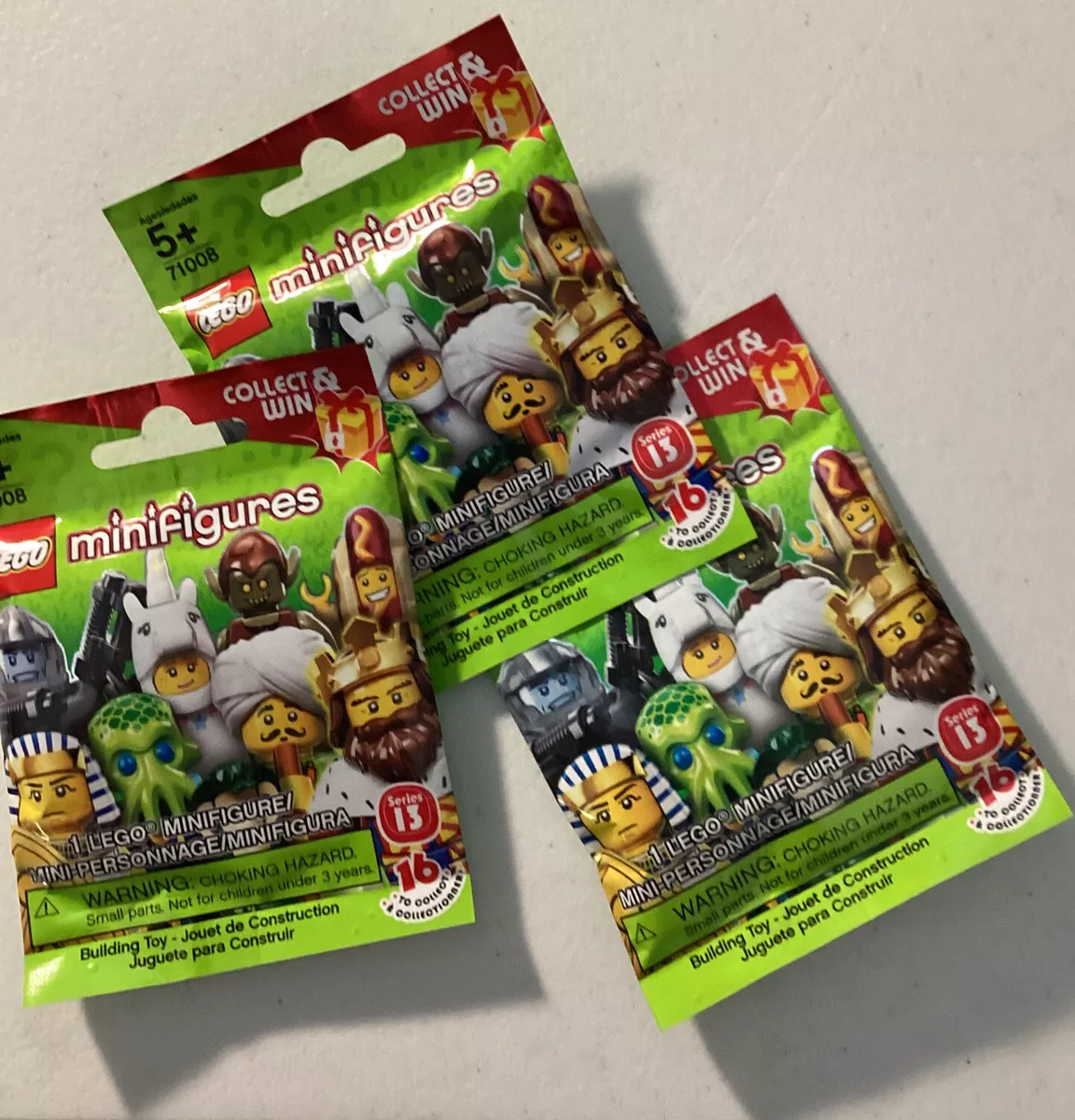 NEW SEALED LEGO Minifigures Series 13 Random Bag 71008 x3 eBay