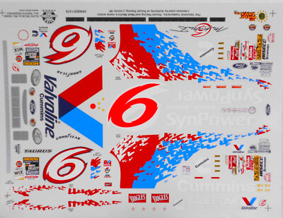 1/24 ナスカー　フォード　トーラスＦＯＲＤ NASCAR VALVOLINE Racing Champions Mark Martin 1/24 Valvoline #6 Ford Taurus