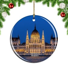 Hungary Hungarian Parliament Building Christmas ornament city travel souvenir