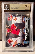2019 Bowman Chrome - NOLAN GORMAN DRAFT PROGRESSION INSERT - BGS 9.5 - Cardinals
