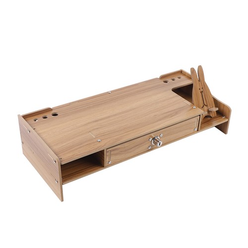 Wood Monitor Riser with Drawer Computer/Laptop/PC Stand for Desk Organizer - Picture 15 of 18