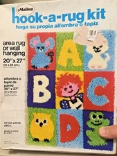 Malina ABC'S Hook-A-Rug Latch Hook Rug kit 20"x27" open  All there baby child